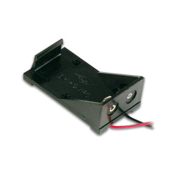 BATTERIJHOUDER VOOR 1 x 9V-CEL (MET DRADEN) BATTERIJHOUDER VOOR 1 x 9V-CEL (MET DRADEN)