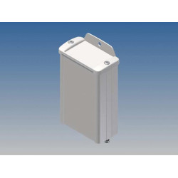 ALUMINIUM BEHUIZING - WIT - 100 x 59.9 x 30.9 mm - met flens ALUMINIUM BEHUIZING - WIT - 100 x 59.9 x 30.9 mm - met flens