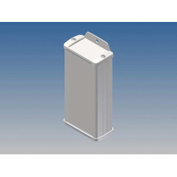 ALUMINIUM BEHUIZING - WIT - 125 x 59.9 x 30.9 mm - met flens ALUMINIUM BEHUIZING - WIT - 125 x 59.9 x 30.9 mm - met flens