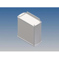 ALUMINIUM BEHUIZING - WIT - 110 x 105.9 x 45.8 mm - met flens ALUMINIUM BEHUIZING - WIT - 110 x 105.9 x 45.8 mm - met flens