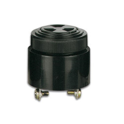 BUZZER MET REGELBAAR VOLUME 3-24Vdc - ONONDERBROKEN TOON - SCHROEFMONTAGE