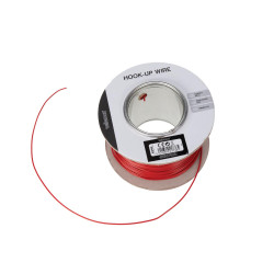 MONTAGEDRAAD -  ø 1.4 mm - 0.2 mm² - MEERADERIG - ROOD