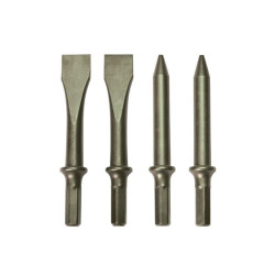 4 Beitels met Zeskantschacht