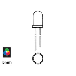 5 mm RGB-KNIPPERLED MET INGEBOUWD PROGRAMMA 5 mm RGB-KNIPPERLED MET INGEBOUWD PROGRAMMA
