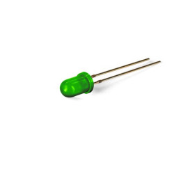 5mm standaard LED lamp groen diffuus 5mm standaard LED lamp groen diffuus