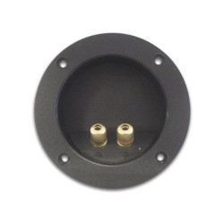 DUBBELE LUIDSPREKERAANSLUITING - ROND - VERGULD DUBBELE LUIDSPREKERAANSLUITING - ROND - VERGULD