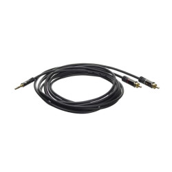 Audio aansluitkabel 3.5 mm naar 2 x RCA - 1.5 m Audio aansluitkabel 3.5 mm naar 2 x RCA - 1.5 m