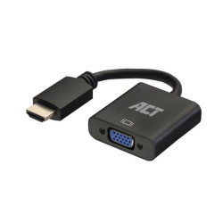 Adapterkabel HDMI mannelijk naar VGA vrouwelijk, met audio - 0.15 m Adapterkabel HDMI mannelijk naar VGA vrouwelijk, met audio - 0.15 m