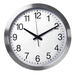 ALUMINIUM WANDKLOK - Ø 40 cm