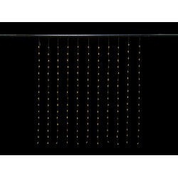 Cascade Light LED - 1.5 x 1.7 m - 176 leds - warmwit - transparante kabel - modulator - 24 V