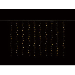 Cascade Light LED - 2 x 1,3 m - 150 warm witte lampen - transparant draad - 24 V Cascade Light LED - 2 x 1,3 m - 150 warm witte lampen - transparant draad - 24 V