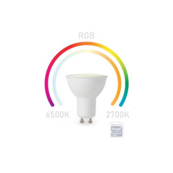 SMART WIFI RGB-LAMP - KOUDWIT & WARMWIT - GU10 SMART WIFI RGB-LAMP - KOUDWIT & WARMWIT - GU10
