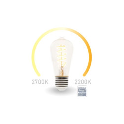 SMART WIFI-LEDLAMP - WARMWIT & INTENS WARMWIT - E27 - ST64 SMART WIFI-LEDLAMP - WARMWIT & INTENS WARMWIT - E27 - ST64