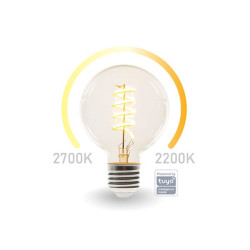 SMART WIFI-LEDLAMP - WARMWIT & INTENS WARMWIT - E27 - G95 SMART WIFI-LEDLAMP - WARMWIT & INTENS WARMWIT - E27 - G95