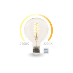 SMART WIFI-LEDLAMP - WARMWIT & INTENS WARMWIT - E27 - G125 SMART WIFI-LEDLAMP - WARMWIT & INTENS WARMWIT - E27 - G125