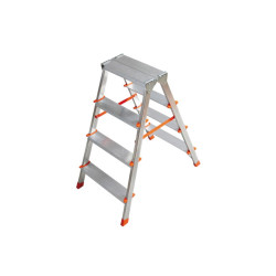 Dubbelzijdig trapgereedschap, aluminium, 2x4 treden, type FILO