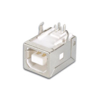 USB B VROUWELIJK, ENKELVOUDIGE CONNECTOR 90°, VOOR PCB