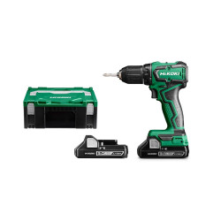 Accuboorschroefmachine, 18V, 55 Nm, HSC II koffer, inclusief hulpstukken, 2 x 2Ah accu's en lader.