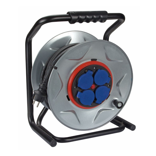 PROFESSIONELE NEOPREEN KABELHASPEL MET ANTI TWIST - 40 m - 3G2.5 - 4 STOPCONTACTEN - PENAARDE PROFESSIONELE NEOPREEN KABELHASPEL MET ANTI TWIST - 40 m - 3G2.5 - 4 STOPCONTACTEN - PENAARDE