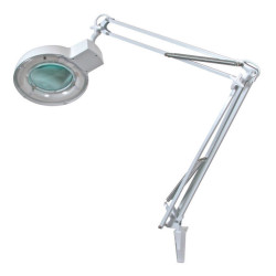 Bureaulamp met vergrootglas - 5 dioptrie - 22 W - wit
