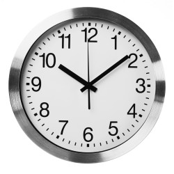 ALUMINIUM WANDKLOK - Ø 30 cm