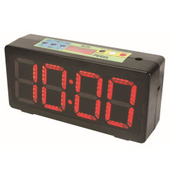 KLOK MET CHRONOMETER/AFTELTIMER & INTERVALTIMER - 32,7 x 15,6 x 9,3 cm